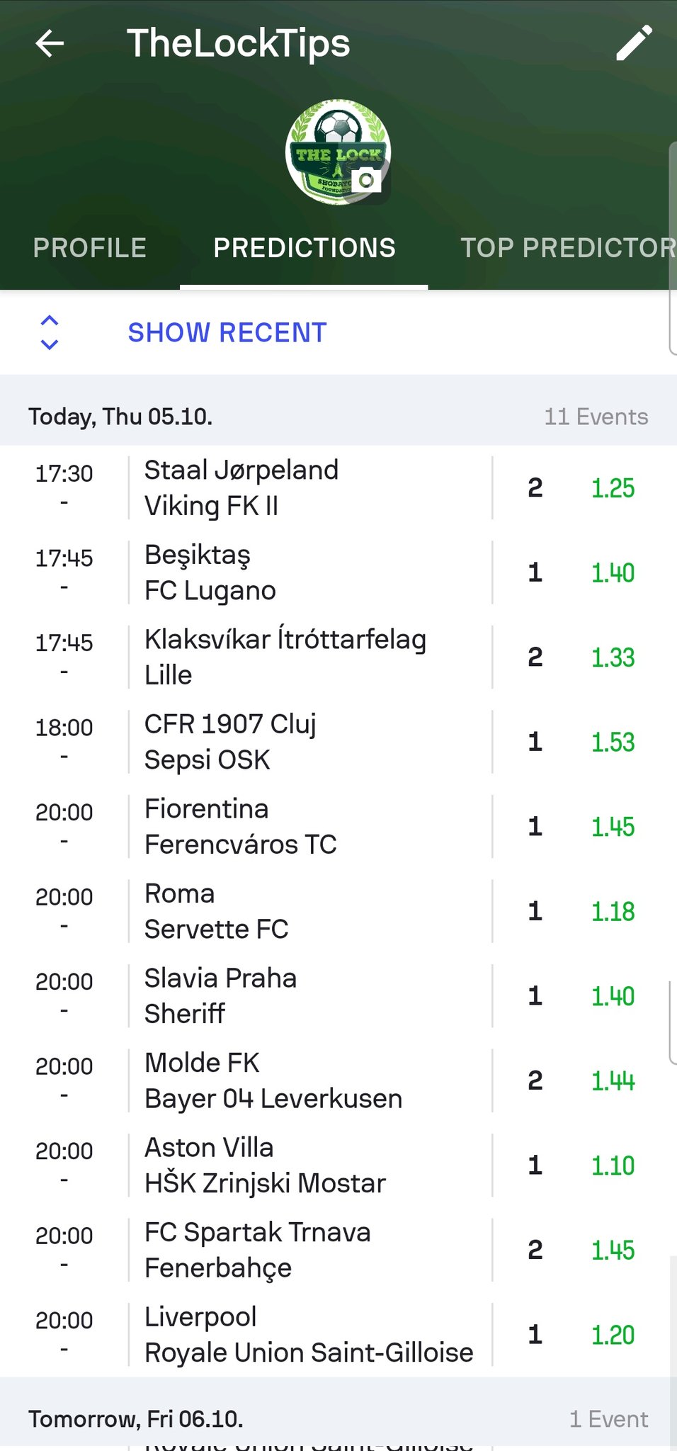 straight win predictions for today