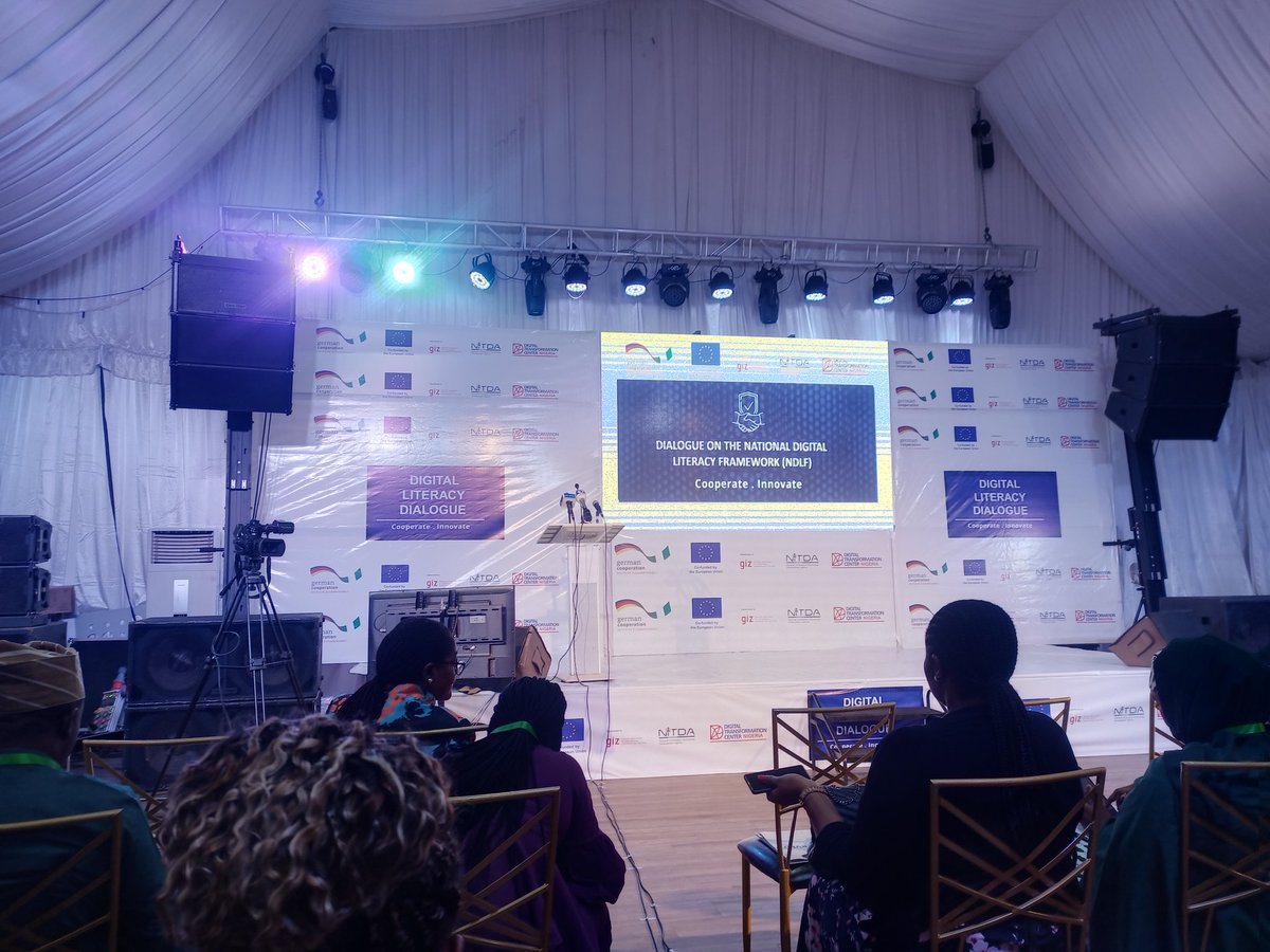 bskingdavid's tweet photo. Attending the #DigitalLiteracyDialogue jointly organized by @NITDANigeria and #GIZNigeria with @talealimi on #5OCT23 #DigitalLiteracy #NDLF @NigeriaComputer @NCSAbuja @cpnnigeria https://t.co/NqrFBjXIfl