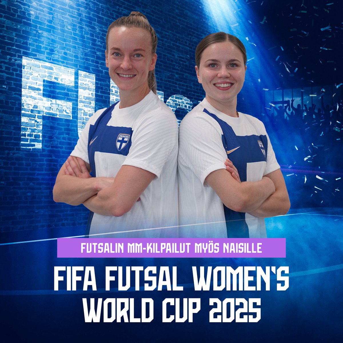 FutsalSuomi's tweet photo. Vihdoin – naiset pelaavat futsalin maailmanmestaruudesta vuodesta 2025 eteenpäin! 🤩

Kansainvälisen jalkapalloliiton FIFA:n valtuusto vahvisti kokouksessaan eilen, että ensimmäiset naisten futsalin maailmanmestaruuskilpailut pelataan vuonna 2025. 16 joukkueen FIFA Futsal Women’s World Cup -nimeä kantavaan turnaukseen pääsee Euroopasta neljä joukkuetta. FIFA tiedottaa ensimmäisen turnauksen tarkemmasta ajankohdasta ja järjestäjämaasta myöhemmin.

#FutsalFi