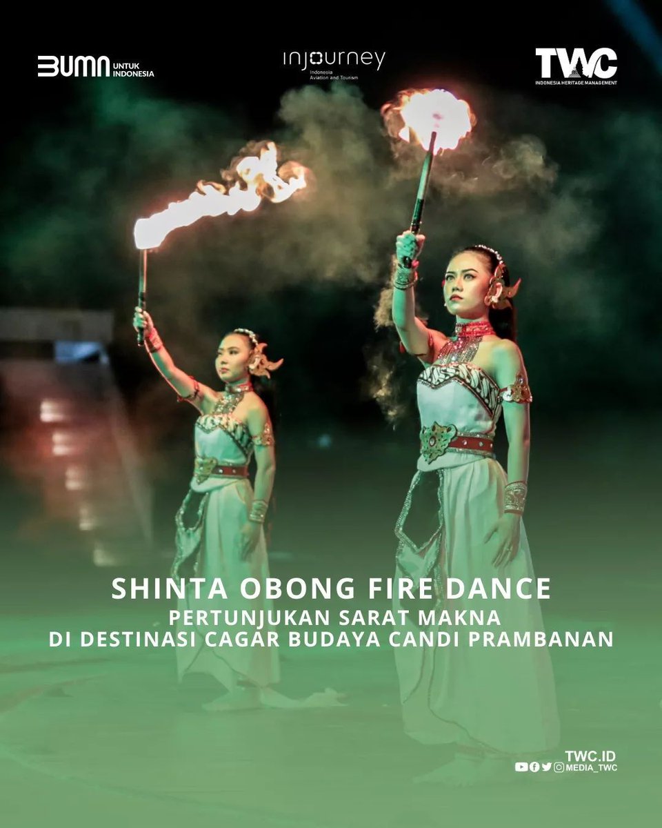 BUMN_MDN_Rapi's tweet image. #SobatIndonesia

PT Taman Wisata Candi Borobudur, Prambanan dan Ratu Boko meluncurkan pertunjukan baru berjudul Shinta Obong Fire Dance di area Prambanan Riverfront. .

#ShintaObong
#FireDance
#Prambanan
#PrambananTemple 
#HeritageinHarmony
#borobudurpark
#twcmedia