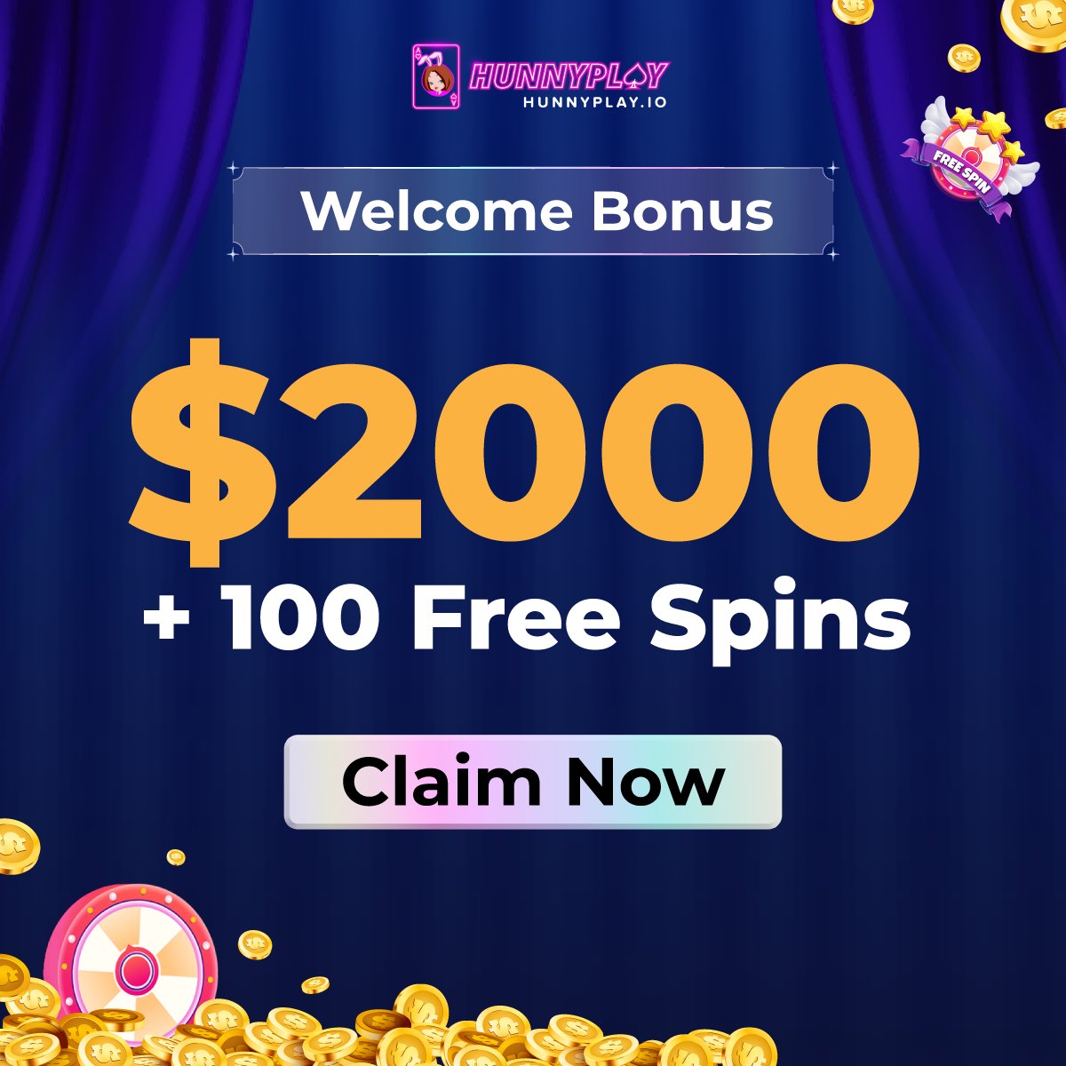 🎁 BIG WELCOME BONUS 🎁
👋Special surprise for you:  
💸Boost your balance up to $2000 and enjoy 100 free spins on your first deposit 
🚨Don't miss out on this amazing offer!  
📌Register now : hunnyplay.games/df645e795