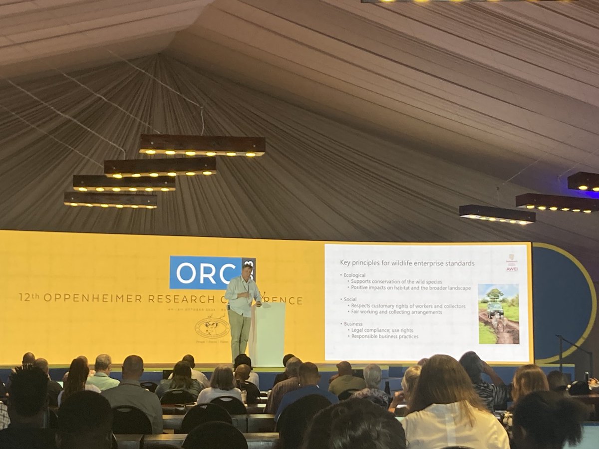 Certifying wildlife enterprises to ensure sustainability, assure users and unlock international markets @FrancisVorhies from @WildlifeEconomy at #orc2023