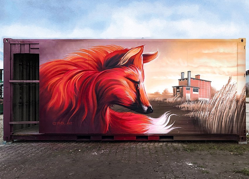 brababella's tweet photo. #Streetart by #SIMBL @ #Hengelo, Netherlands, for #MunicipalityofHengelo
More info at: https://t.co/Z0ikdgT0Mi
#streetartHengelo #streetartNetherlands #Netherlandsstreetart #fox #redfox #arteurbana #urbanart #murals #muralism #contemporaryart #artecontemporanea https://t.co/h22QxLKO4O