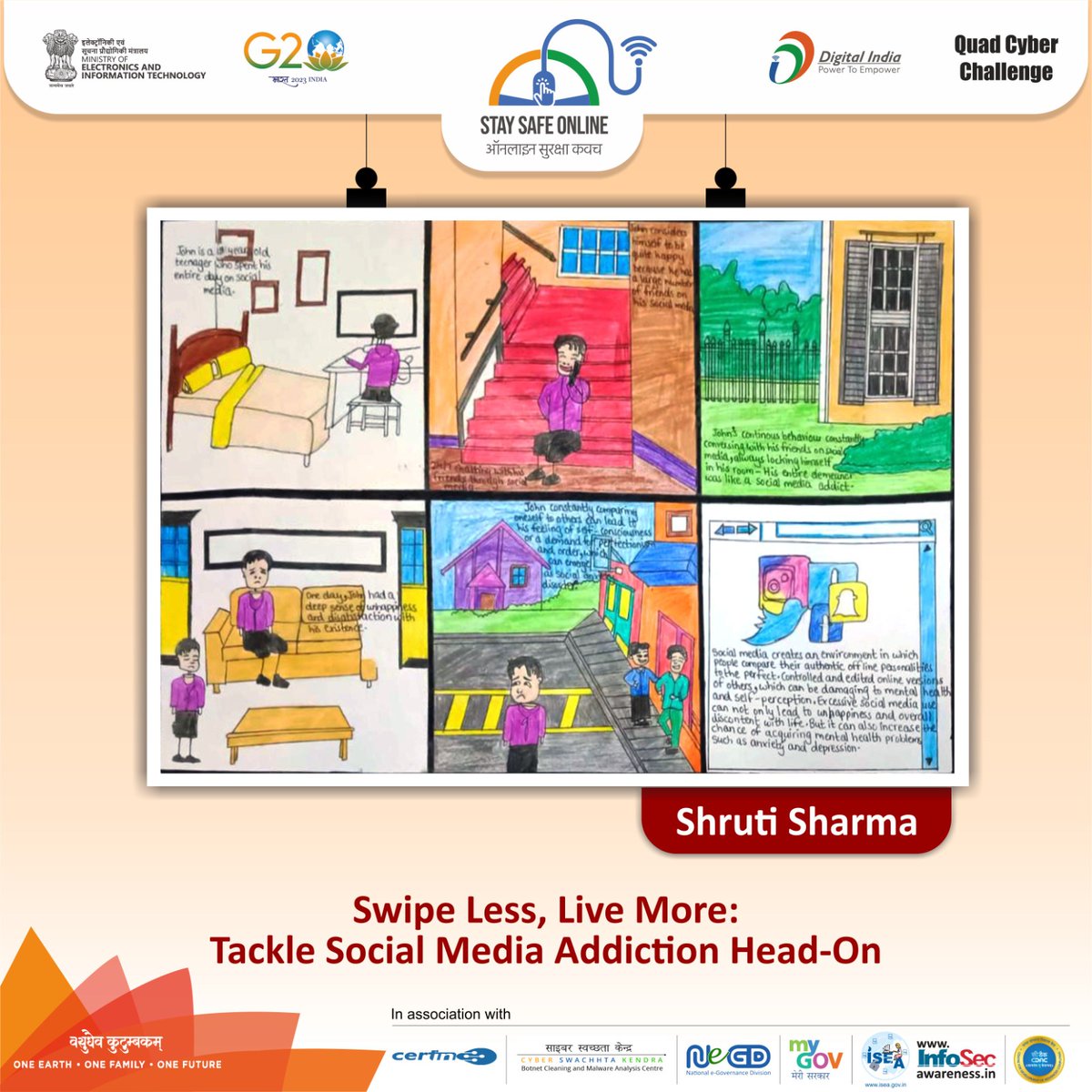 ditewb's tweet image. Swipe less, live More: Tackle Social Media Addiction Head-On.
#ssoindia #CSCOE #cyberawareness