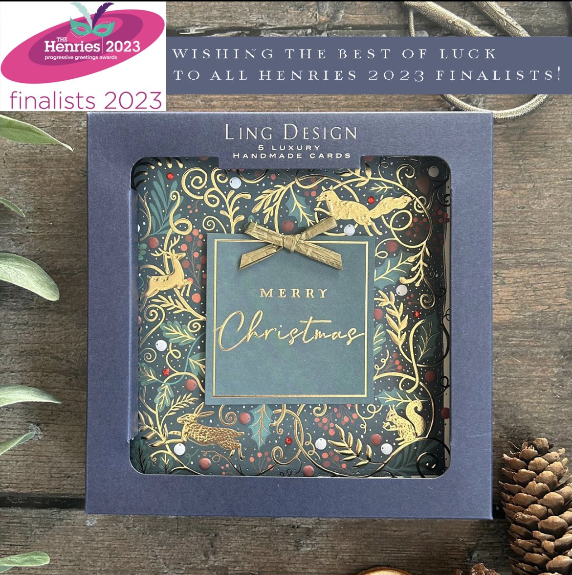 The Henries Awards 2023 is here! We're thrilled to be a finalist in the Best Christmas Box or Pack category with our Luxury Boxed collection; thank you to all who voted for us. Wishing all finalists in the Henries Awards 2023 the very best of luck 🏆 . @Prog_Greetings #henries