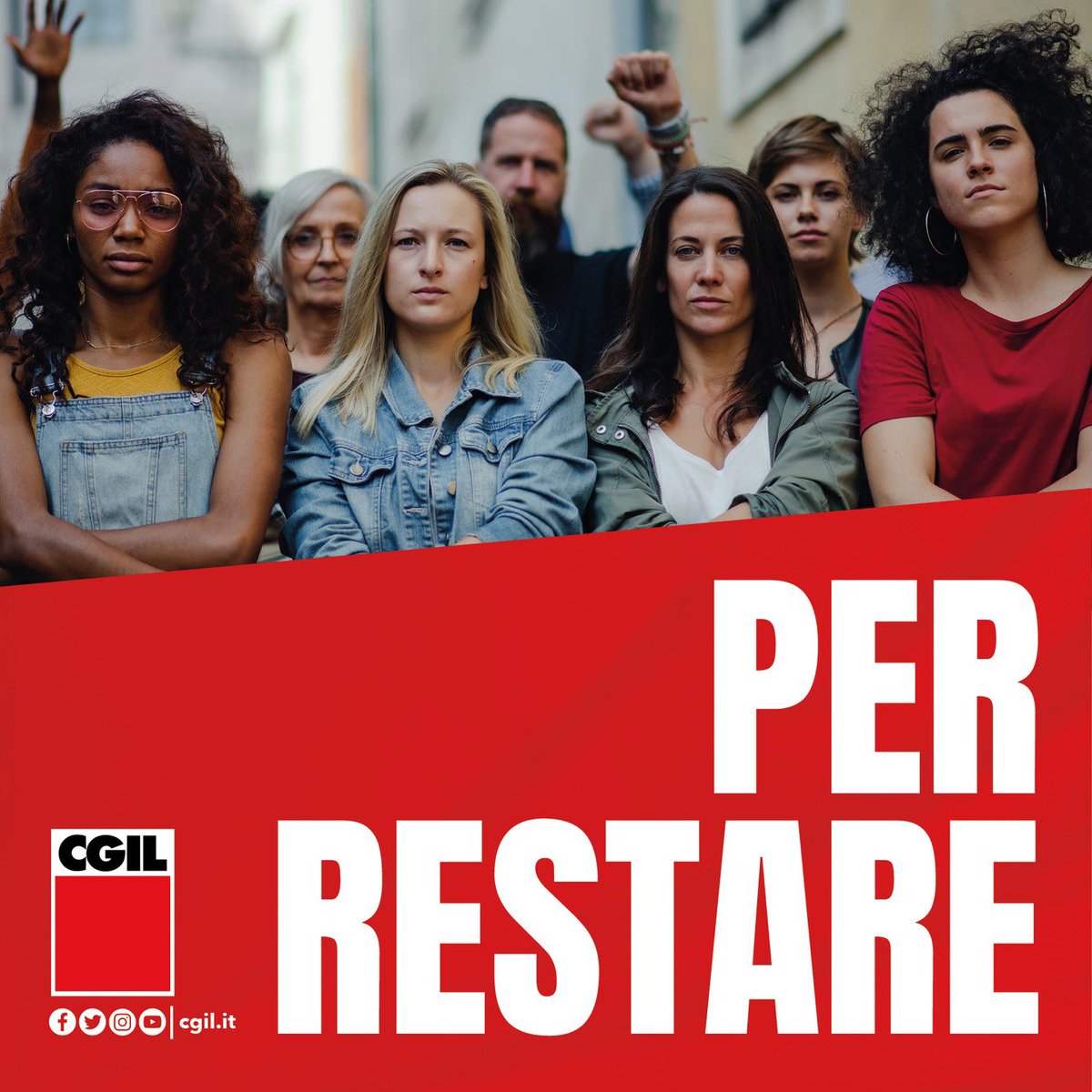 SIAMO QUI PER RESTARE 
Verso la manifestazione di sabato #7ottobre  e oltre, la campagna della <a href="/cgilnazionale/">CGIL Nazionale</a> per contrastare la #violenzasulledonne 
👇
tinyurl.com/2s369vky