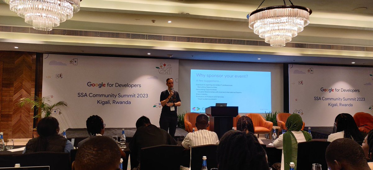 Great presentation on "why you should sponsor your event" here at Kigali-Rwanda 

#SSACommunitySummit23
