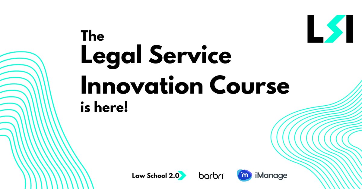 BarbriSQE (@barbrisqe) on Twitter photo 🎉 The Legal Service Innovation Course is here!
Thrilled to partner with <a href="/ls2_0/">Law School 2.0</a> and and @iManageinc to launch a new course for future lawyers 🚀
Master legal innovation from problem-solving to future-focused skills. Best part? It's FREE!
Enrol now 👇
pulse.ly/ttjy8vv1re 🎉 The Legal Service Innovation Course is here!
Thrilled to partner with <a href="/ls2_0/">Law School 2.0</a> and and @iManageinc to launch a new course for future lawyers 🚀
Master legal innovation from problem-solving to future-focused skills. Best part? It's FREE!
Enrol now 👇
pulse.ly/ttjy8vv1re