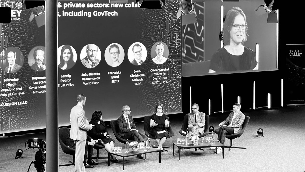 Laurent Sciboz (@laurentsciboz) on Twitter photo Public and Private sectors : New collaboration models. « To build a common culture with short term challenges »
#TVDay2023 #SwissInnovation #DigitalTrust  #GovTech Public and Private sectors : New collaboration models. « To build a common culture with short term challenges »
#TVDay2023 #SwissInnovation #DigitalTrust  #GovTech