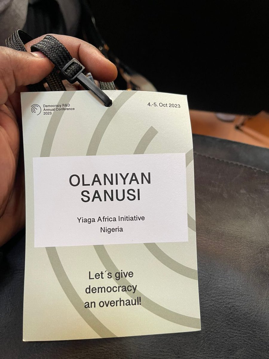 Our Programme Officer, Citizens Engagement @NiyanSanusi is currently attending the Democracy R&D Conference in Copenhagen, Denmark. The annual conference brings together experts in deliberative democracy from around the world to share knowledge.
#DRDConference23
#DelibWave