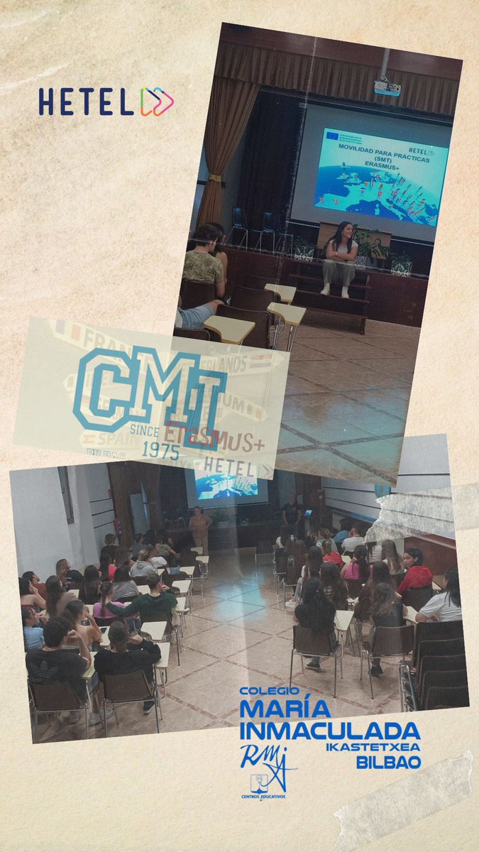 Presentación de las becas Erasmus+, con la experiencia de nuestro alumnado.
Erasmus+ beken aurkezpena, gure ikasleen testigantzarekin.