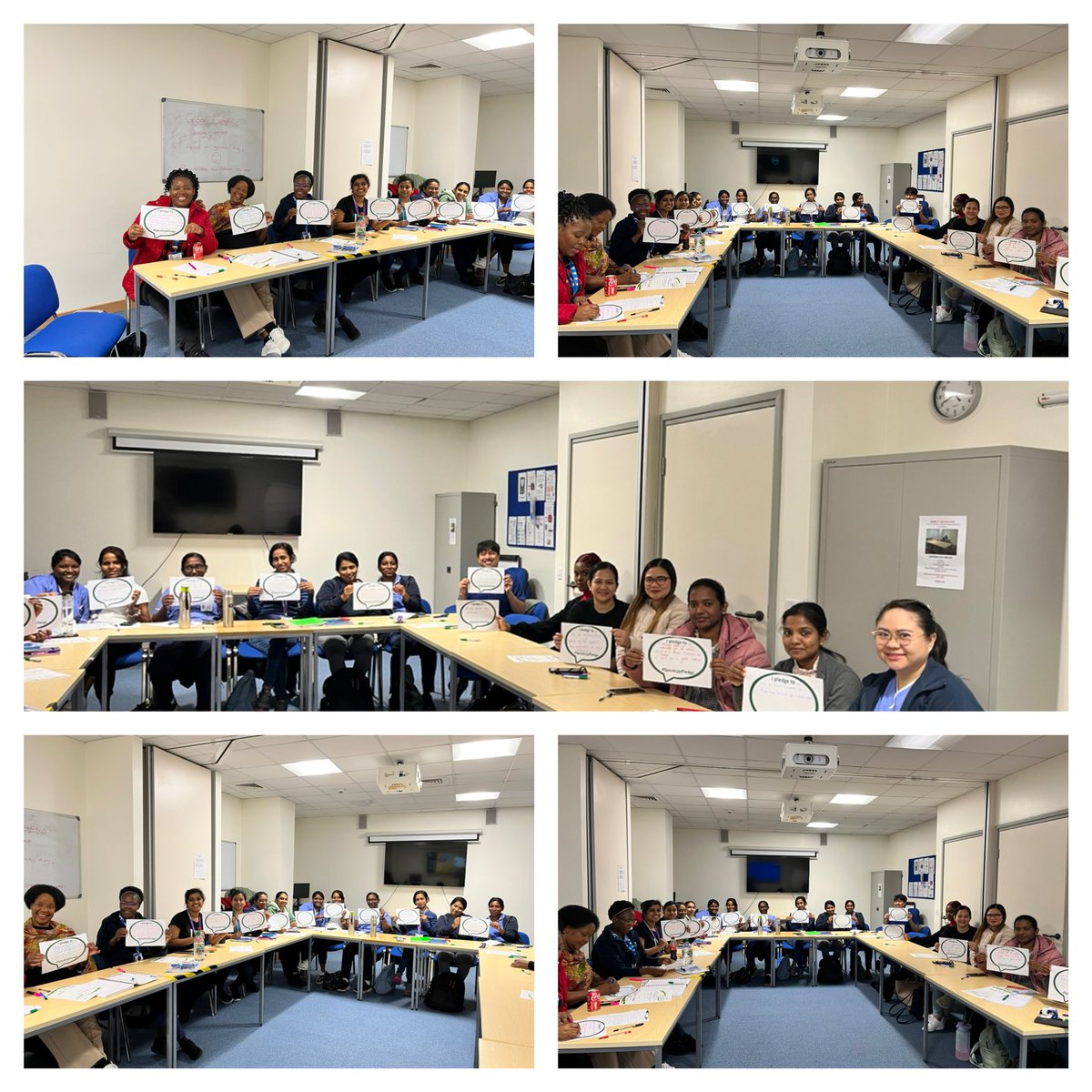 Great to talk to this lovely cohort of <a href="/PHU_NHS/">Portsmouth Hospitals University NHST</a> preceptees today about the barriers to speaking up. It was amazing to see how they have flourished since their induction. And some lovely FTSU pledges as well 😊 <a href="/NatGuardianFTSU/">National Guardian's Office 💙</a> 
#BreakingBarriers #FTSU