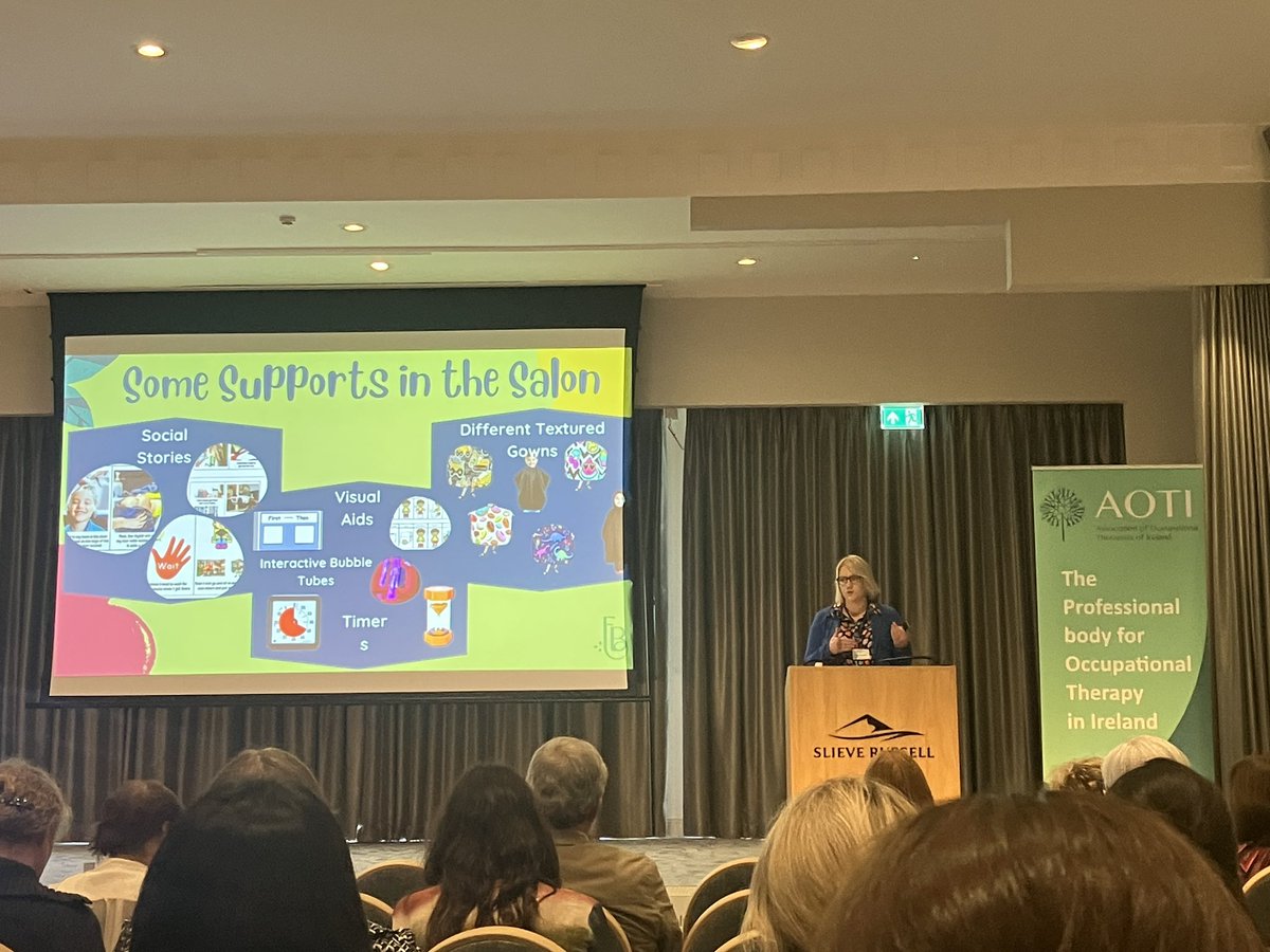 How fab is the Sensory Inclusive OT-led ‘Flourish and Be’ Hair Salon in Cork! 

▪️ Different Textured Gowns
▪️ Visual aids
▪️ Fully Accessible 
▪️ Option of Silent appointments 
▪️ Sensory spaces

#AOTI2023