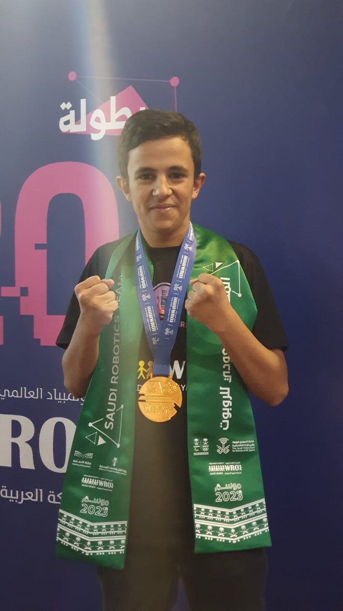 AHMAD ALMALKI (@abomaramh) on Twitter photo مبارك للابن <a href="/aamh1430/">عبد الملك المالكي</a> حصول فريقه على المركز الأول في #الأولمبياد_العالمي_للروبوت على مستوى المملكة في فئة مهندسو المستقبل، والتأهل ضمن المنتخب السعودي لتمثيل المملكة في دولة بنما.
#نحلم_ونحقق93
#نحلم_ونحقق مبارك للابن <a href="/aamh1430/">عبد الملك المالكي</a> حصول فريقه على المركز الأول في #الأولمبياد_العالمي_للروبوت على مستوى المملكة في فئة مهندسو المستقبل، والتأهل ضمن المنتخب السعودي لتمثيل المملكة في دولة بنما.
#نحلم_ونحقق93
#نحلم_ونحقق