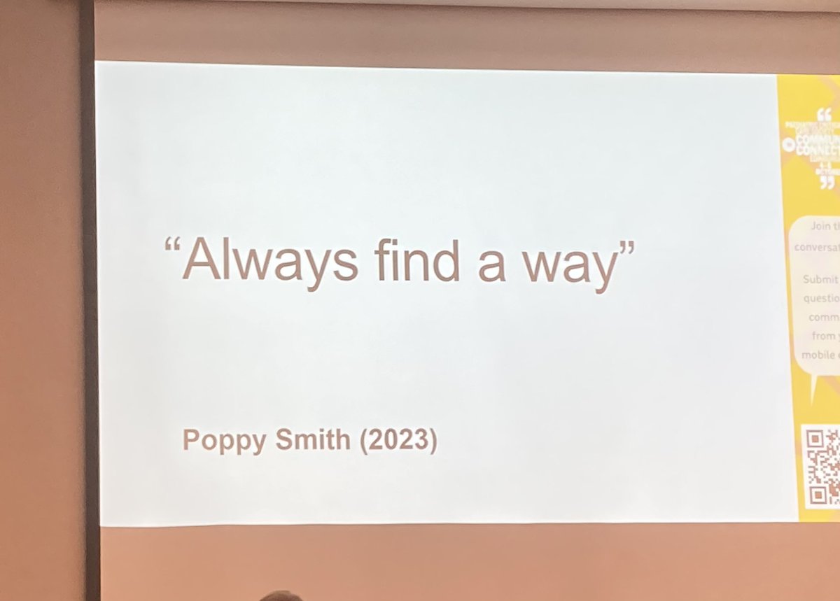 cfcjennings78's tweet photo. A well-deserved round of applause 👏👏👏 to Poppy - sharing her story of being in #PedsICU for 275 days. So much for us to take on board to support our CYP and families #PCCS2023 @PICSociety @RMCH_Crit_Care https://t.co/3o0kBYYe4k