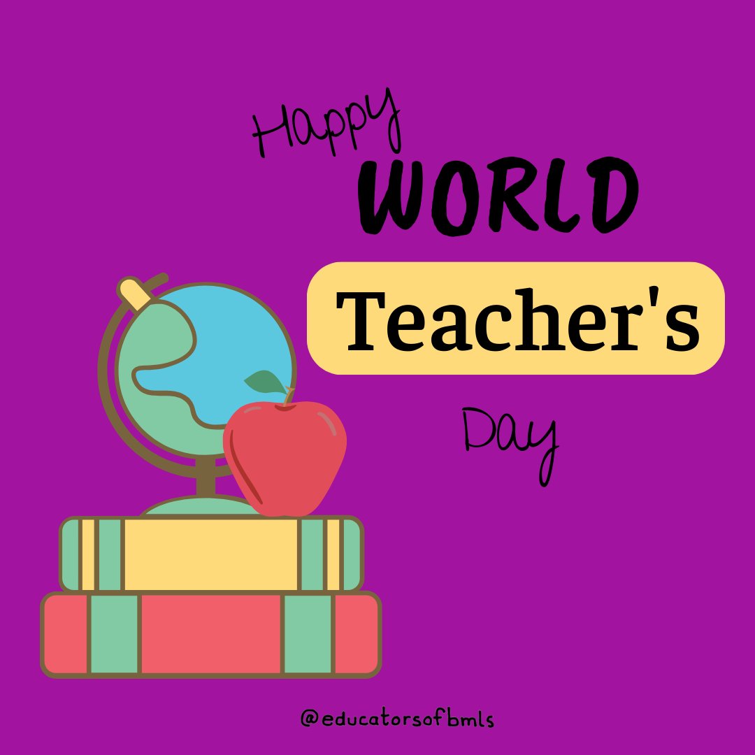 educatorsofbmls's tweet image. Happy World Teachers' Day to the amazing educators who nourish the minds and hearts of BML students! 🌍📚👩‍🏫

#WorldTeachersDay #bmls #educatorsofbmls #eslstudents #ealteacher #ellteachers #internationalteacher
