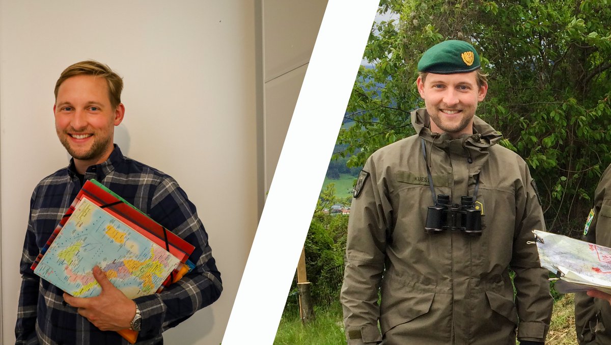 Stefan Kuess unterrichtet am Polytechnikum Villach ua. Italienisch und Englisch und er ist Major und Milizoffizier. "Es ist meine staatsbürgerliche Pflicht, meinen Anteil zur Landesverteidigung zu leisten. Das möchte ich meinen Schülern weitergeben." #Bundesheer #Weltlehrertag