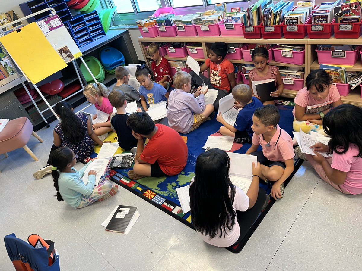 In Reader’s Workshop, students are getting to know each other as readers. Students asked their assigned reading partner about their reading life, studying each others reading logs to look for trends and patterns with volume of reading and what genre they tend to read.