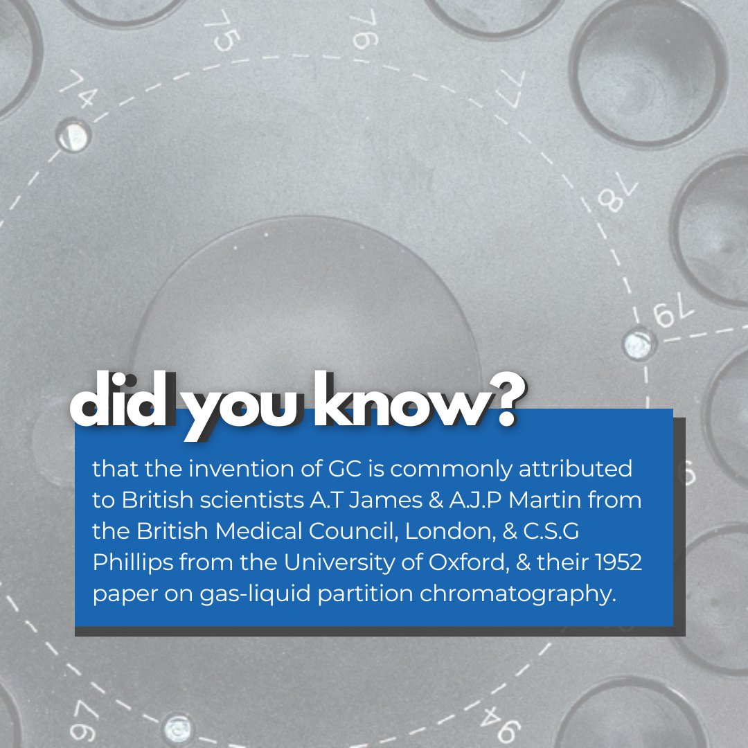 Talk about groundbreaking stuff!

Reference: sciencedirect.com/science/articl… 

#gc #chromatography #chromatographyfacts #chromatographynews #science #sciencefacts #chemistryfacts #gaschromatography