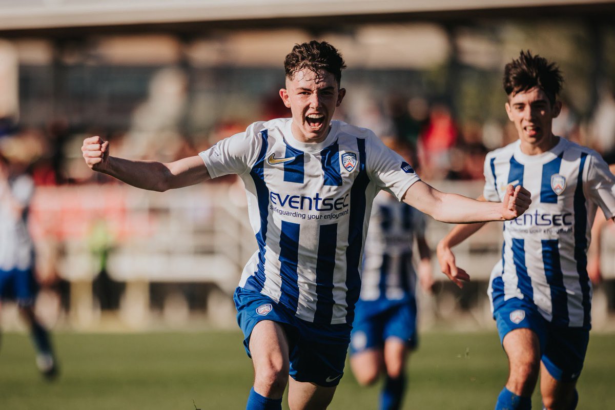 ColeraineFC's tweet photo. 𝙃𝙄𝙎𝙏𝙊𝙍𝙔 𝙈𝘼𝙆𝙀𝙍𝙎

One year on from our memorable and historic win against FK Pobeda in the UEFA Youth League 💙 #COTB https://t.co/BoYHqJNBsa