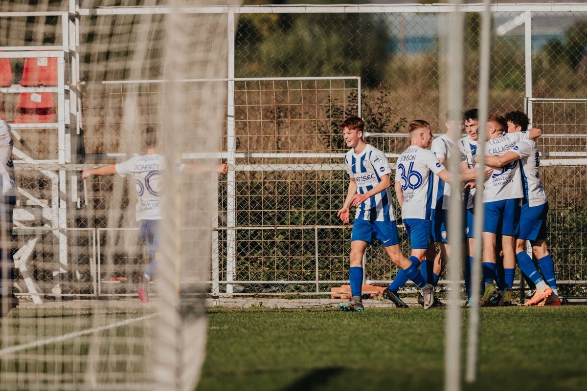 ColeraineFC's tweet photo. 𝙃𝙄𝙎𝙏𝙊𝙍𝙔 𝙈𝘼𝙆𝙀𝙍𝙎

One year on from our memorable and historic win against FK Pobeda in the UEFA Youth League 💙 #COTB https://t.co/BoYHqJNBsa