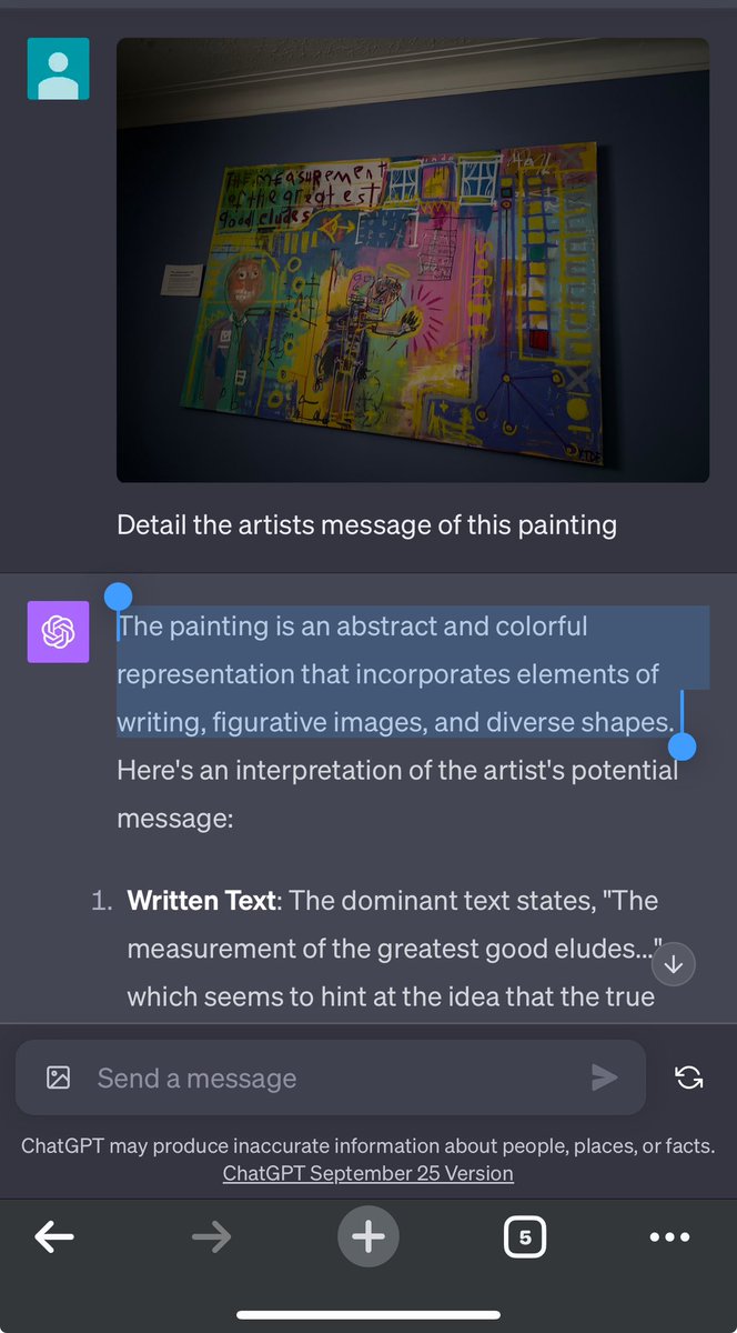 spikeonthewater's tweet image. #chatgptVISION a #yourturndontfall custom commissioned #painting described 🫠 beautifully @YTDFdesign