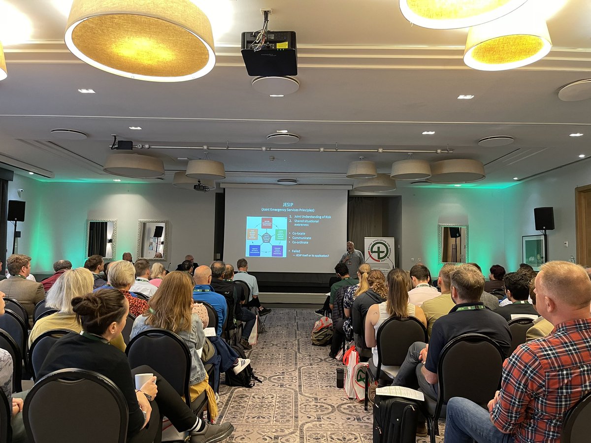 DrChrisMarsh's tweet photo. Fantastic and insightful opening talk at #BASICS2023 from Dr Phil Cowburn looking at the lessons learned from the Manchester Arena enquiry https://t.co/4pdhv1Yqvz