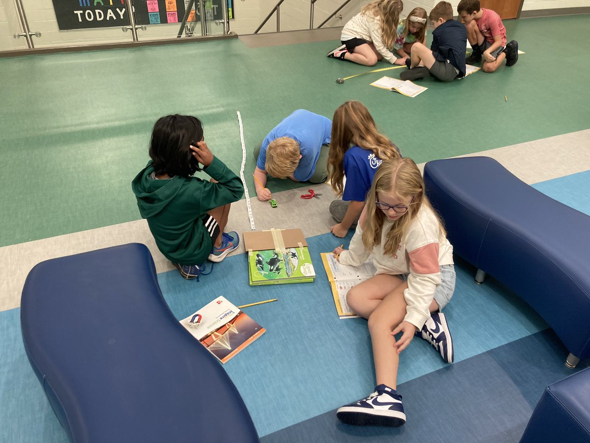 Ms. Newton’s class tested out what would happen with cars as the increased the height when they released them. <a href="/FortMillSD/">Fort Mill School District</a> #FMSDsteam