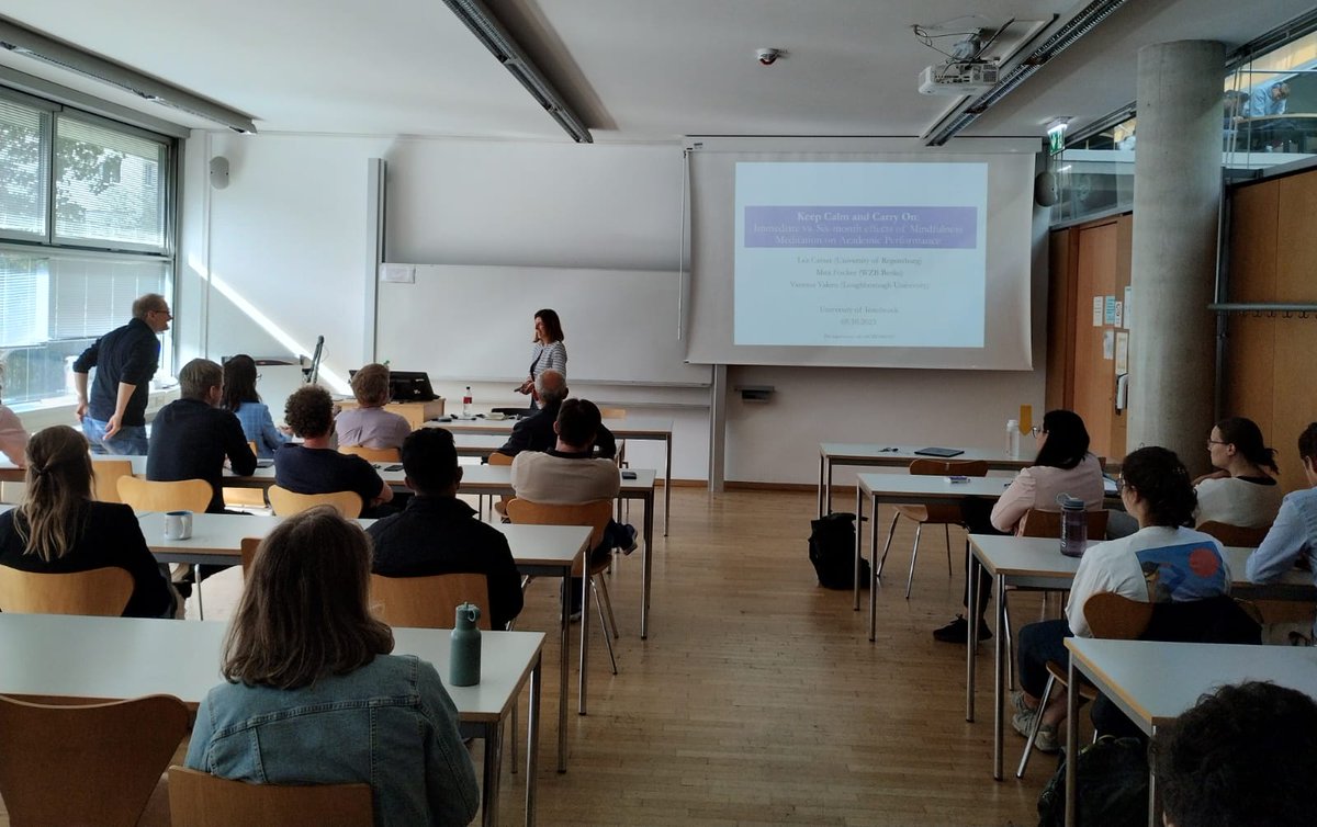 #EconTwitter 🚀Does #mindfulness boosts performance? Check out the findings from the experiment run at the University of Cologne by <a href="/cassar_lea/">Lea Cassar</a> - Lea, you've set the bar high for our seminar series! #PerformanceBoost #MindfulEconomics 📈🧠💪
