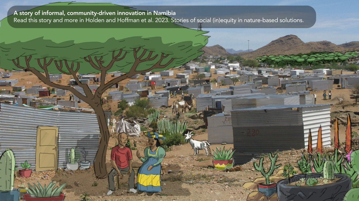 Our storybook of #socialequity in #naturebasedsolutions also tells us about informal, community-driven innovation in Namibia and misaligned expectations and realities in sustainable grazing in Botswana. Read them here: tinyurl.com/dj42hxza