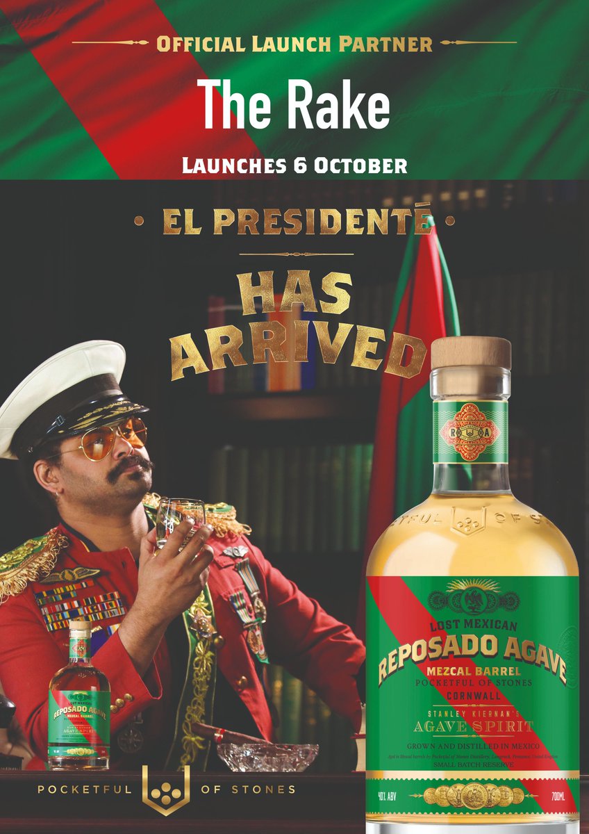 Brand new Cornish Reposado tequila launching with us tomorrow from <a href="/pocketfulofgin/">Pocketful of Stones</a>