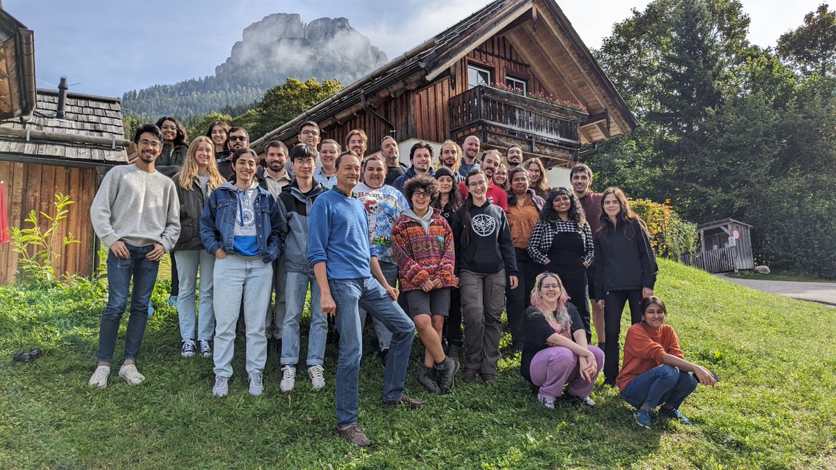 Having a fun and inspiring time at the yearly #popgen #retreat with cool talks and results by our #PhD students at #Altaussee. #popgenpower