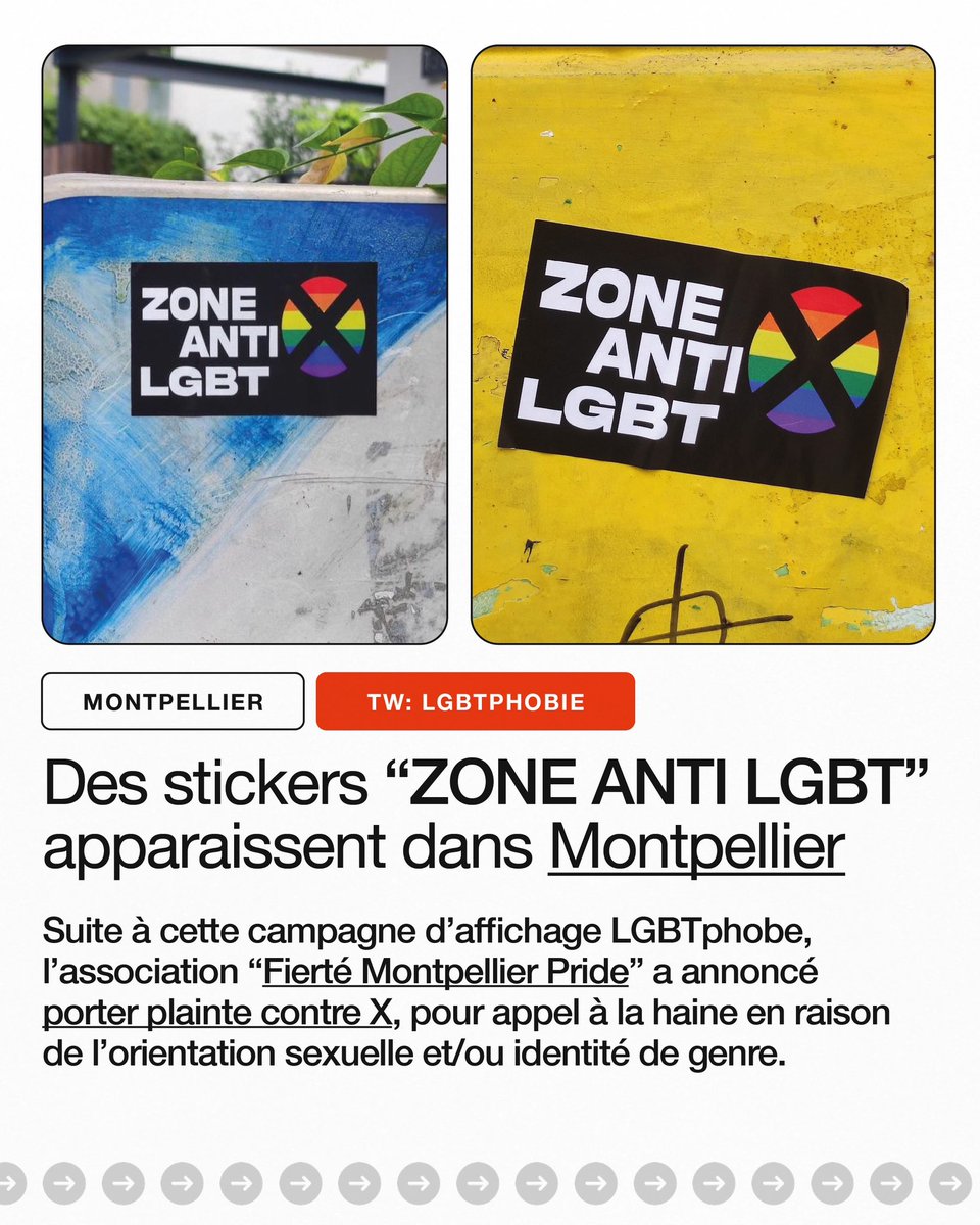 similiqueer_'s tweet image. Des stickers "Zone anti LGBT" apparaissent partout dans Montpellier. L'association Fierté Montpellier Pride à annoncé sur son compte Instagram porter plainte contre X, pour cette campagne d'affichage LGBTphobe.