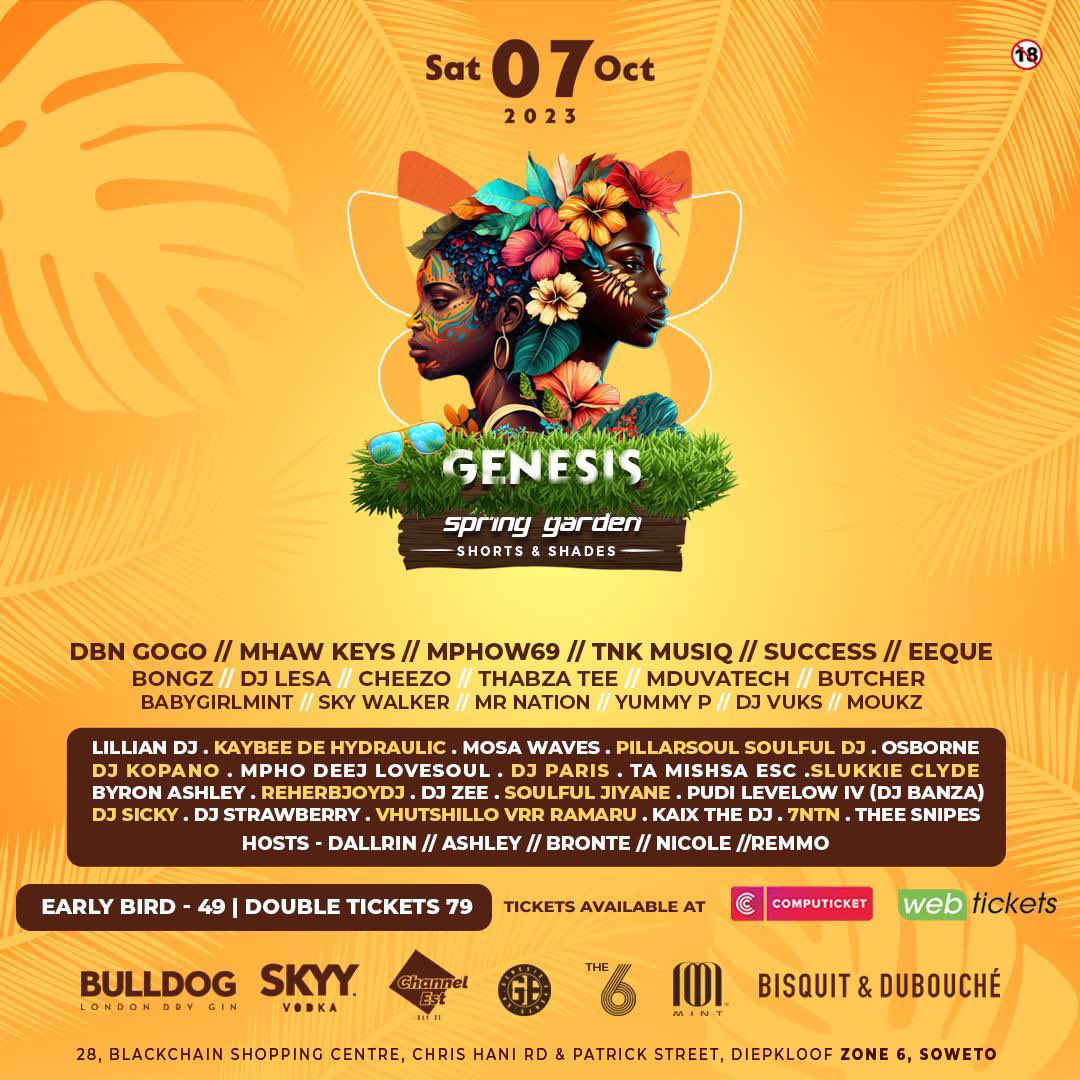 _usneh's tweet image. Don’t forget to get your tickets for the @GenesisEventsSA 

Link 🔗 computicket-boxoffice.com/e/genesis-spri…

#GenesisSpringGarden
#ShortsAndShorts