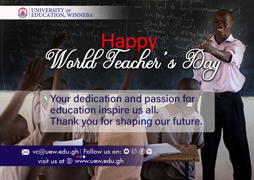 Teachers are the very definition of sacrifice, dedication, tolerance, and tenacity.

#UEW
#educationforservice
#connectionsmatter