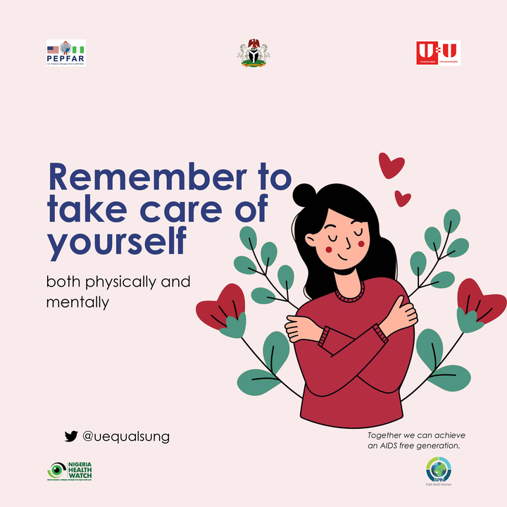 U=U empowers everyone!

Remember to prioritise your well-being and stick to your ARTs to achieve an undetectable viral load. Undetectable viral load = Untransmittable HIV, and that means we can achieve an AIDS-free generation!
#UequalsU #uequalsuNG