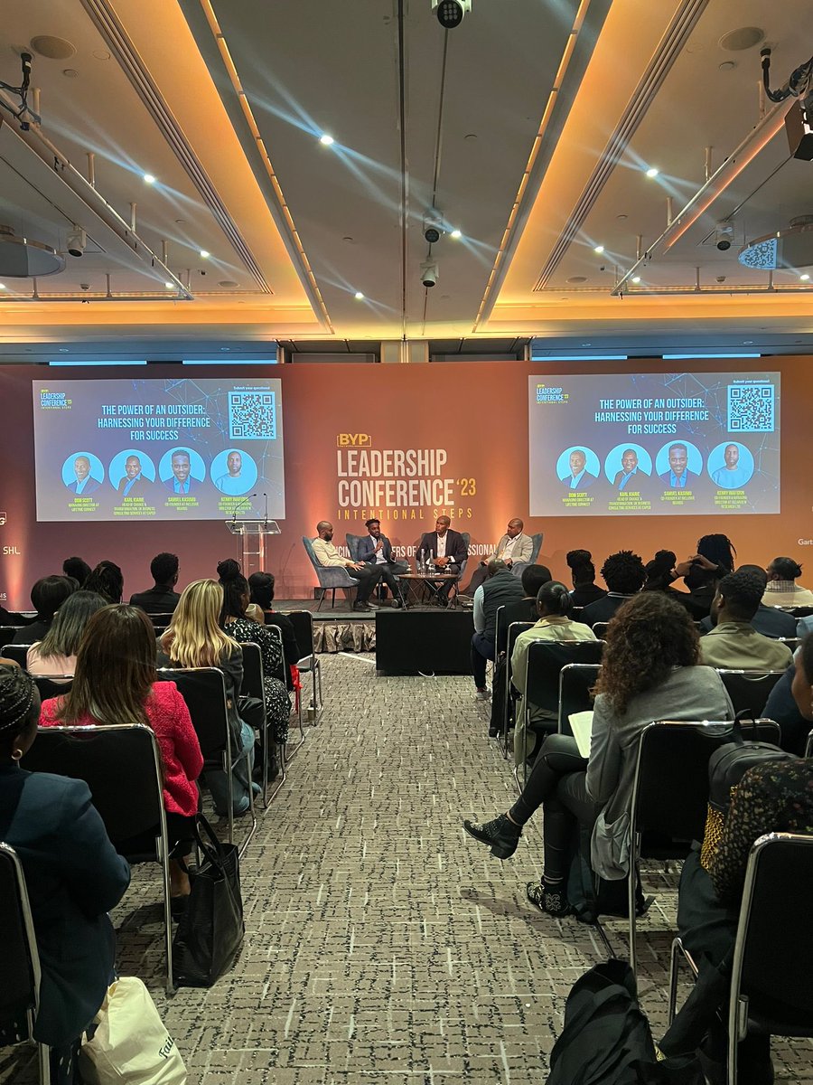 BYPNetworkApp's tweet image. We are nearing the end of the conference 😫

But we still have one more session to go. 

Now on is: ‘The power of and outsider: Harnessing your difference for success’ with Dom Scott, Karl Kiarie, Samuel Kasumu and @kenny.imafidon 

#bypconference #bypnetwork