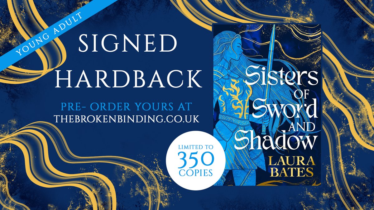 We have hand-signed editions of Sisters Of Sword And Shadow by Laura Bates available for pre-order! ..and there's currently a 50% off discount! thebrokenbinding.co.uk/product-page/s…
