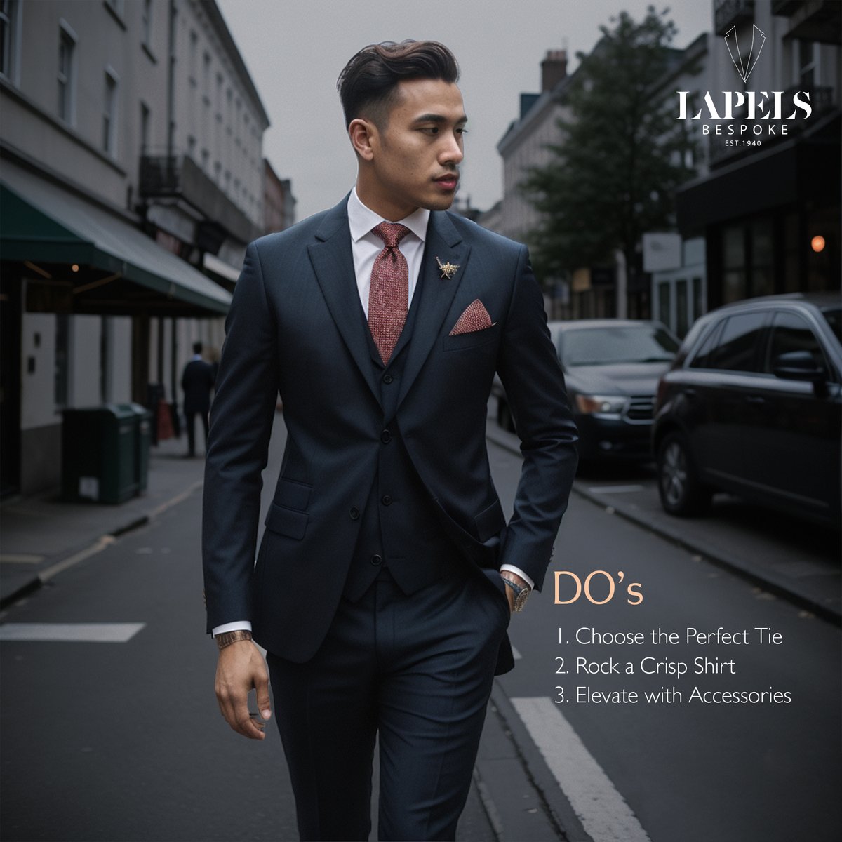 Lapels 101 style guide on mastering the art of suiting up for business occasions.
#SuitUpMastery #DapperDressing #SuitsAndStyle #SartorialSkills #Suitspiration #LapelsBespoke