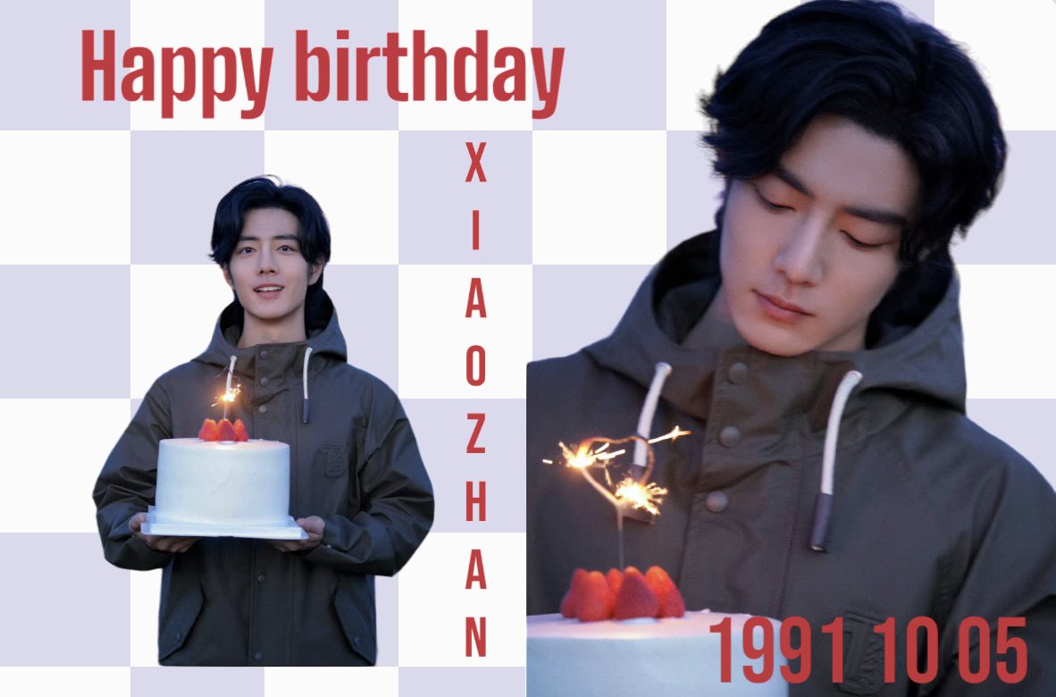 🎉🥳HBD..#Xiaozhan 🐰❤️
ขอให้มีความสุขในทุกๆ วัน ขอให้สุขสมหวังราบรื่นในทุกๆ เรื่อง พักผ่อนเยอะๆ ได้กินอาหารที่ชอบ มีผลงานออกมาเรื่อยๆ เลย จะคอยซัพพอร์ต และอยู่ตรงนี้ ตลอดไป 🥰🐰❤️❤️❤️❤️❤️❤️

#XiaoZhan32in23 
#Happy32ndXIAOZHAN