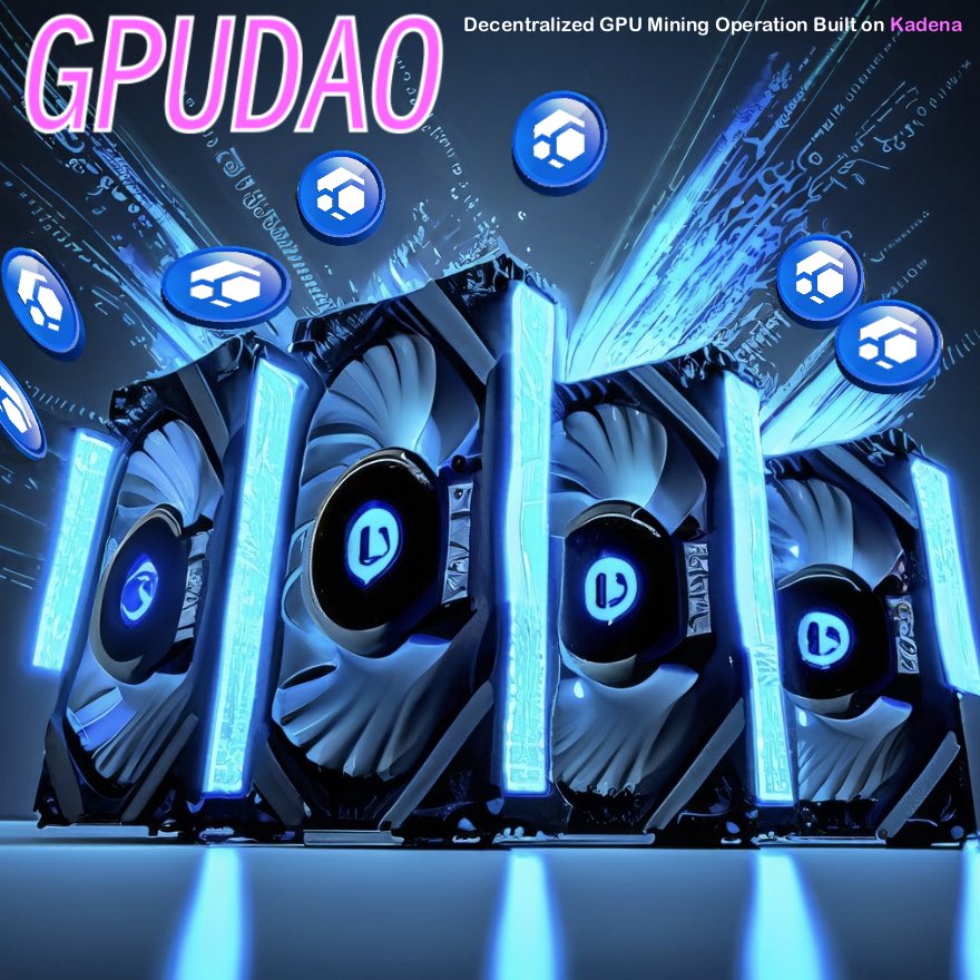ron_alph's tweet photo. The first GPU mining DAO built on @kadena_io is officially mining, thanks to @SwarmsFinance! #KDA
Our #GPUDAO is up & running, and we’ve decided to mine @RunOnFlux as our first coin🔥
To make it sweeter, @gregpiedt, @C4Cryptos and I are donating 200 $FLUX to our mining wallet! https://t.co/tVUPaEsTcq