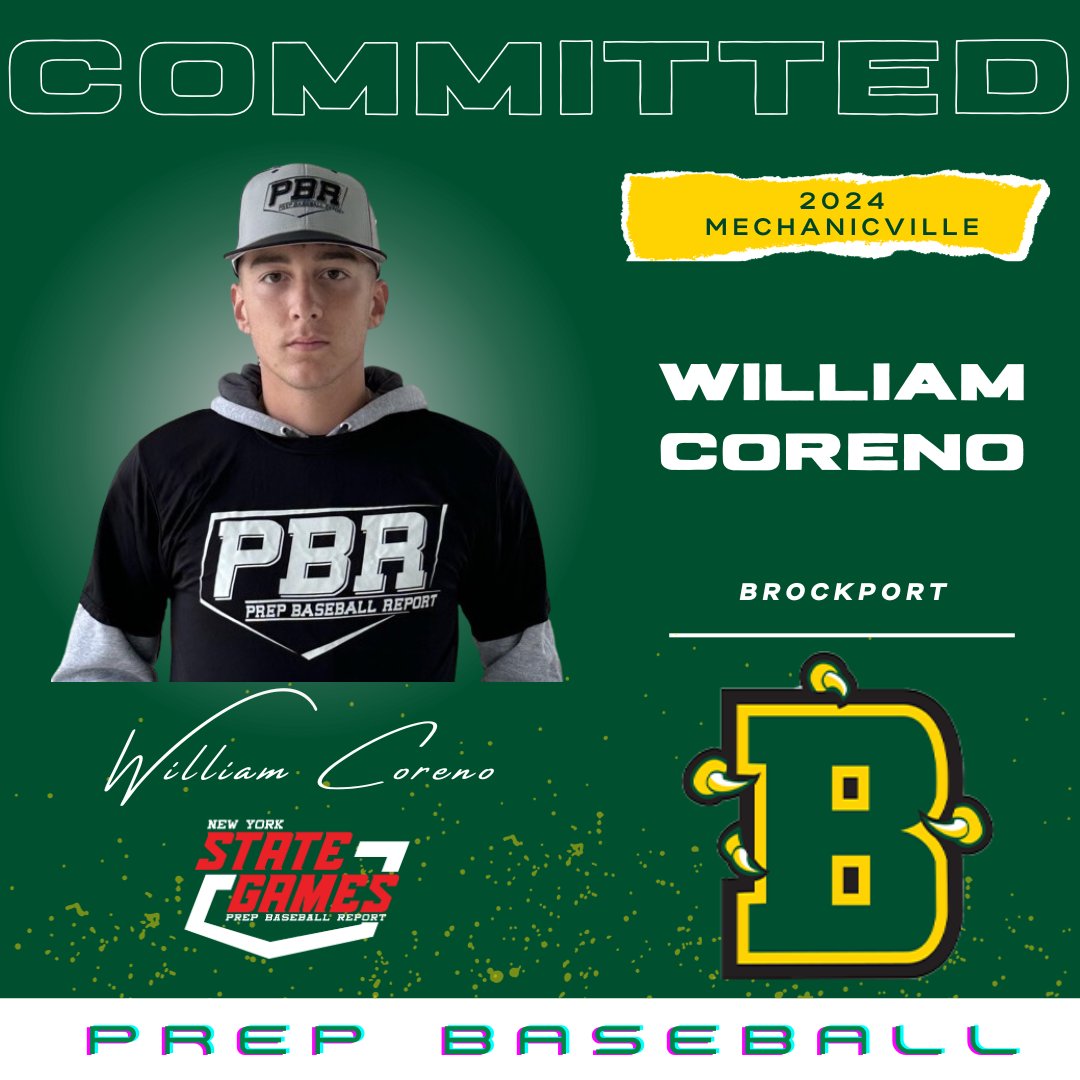 Prep Baseball New York (@prepbaseballny) on Twitter photo 🔥Commitment Watch🔥
2024 OF|3B William Coreno (Mechanicville) has committed to SUNY Brockport #congrats
❗Coreno is the 1️⃣7️⃣th commit from the 2023 Northeast Senior Games & the 4️⃣8️⃣th commit from the 2023 NY State Games❗
<a href="/WilliamCoreno/">William Coreno</a> | <a href="/BportBaseball/">Brockport Baseball</a> 🔥Commitment Watch🔥
2024 OF|3B William Coreno (Mechanicville) has committed to SUNY Brockport #congrats
❗Coreno is the 1️⃣7️⃣th commit from the 2023 Northeast Senior Games & the 4️⃣8️⃣th commit from the 2023 NY State Games❗
<a href="/WilliamCoreno/">William Coreno</a> | <a href="/BportBaseball/">Brockport Baseball</a>