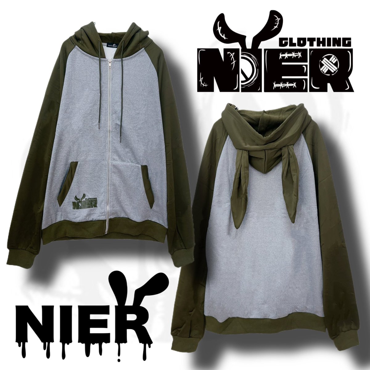 NieR_tokyo's tweet photo. 🎁本日〆切プレゼント企画🎁

うさ耳防寒内側フリース
バイカラーZIP OUTER【KHAKI】

🎁3名様にプレゼント🎁

ユニセックスアイテムです🐰

◼応募方法
フォロー(@NieR_tokyo) &amp; RT
◼締切〆  本日24時

※鍵垢の方も対象内です。

是非ご参加ください🙇‍♂️🙇‍♀️ https://t.co/sB2e4282Wo