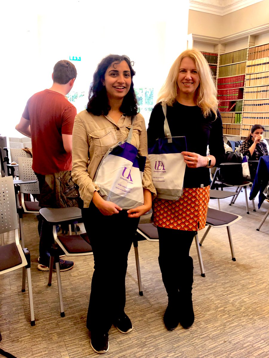 trisha_andres's tweet photo. Happy to see these two lovely ladies @helenrye @TwishaaTandon at the induction for our PhD Creative-Critical Writing at UEA @uealdc #day1 https://t.co/yVbegQUWCx