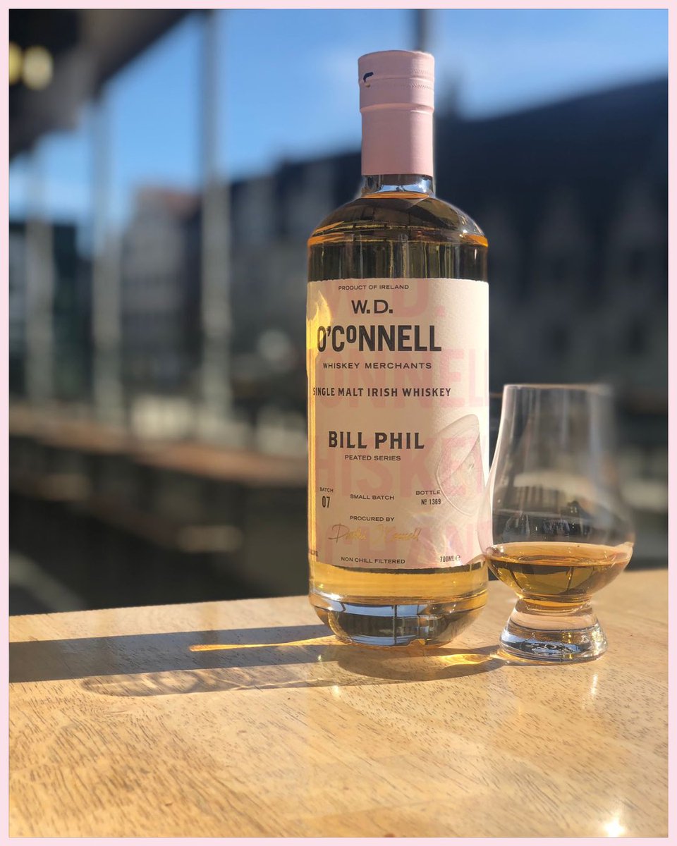 OConnellWhiskey's tweet image. Our newest batch of Bill Phil is on its way. Recently rolled out at Ghent Whisky Festival and coming to a #whiskey shop near you! 

This batch 07 #peated single malt Irish whiskey was initially matured in first fill ex bourbon casks and distilled at Great Northern distillery. 

A