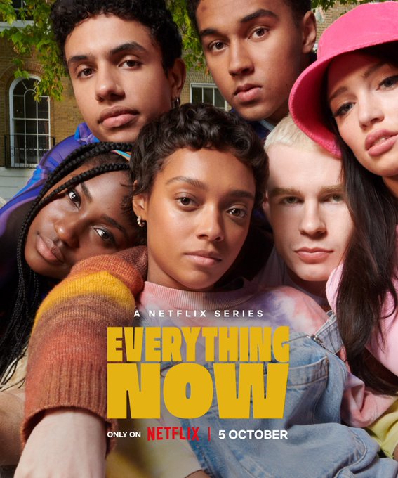 TVTango's tweet photo. 🌟Watch Now @netflix Series Premiere #EverythingNow Starring #SophieWilde @laurynajufo #JessieMaeAlonzo #NoahThomas #HarryCadby #VivienneAcheampong #NiamhMcCormack #RobertAkodoto @samrpeters_ About https://t.co/bh0qWkKGZE https://t.co/yYmzcAFSze