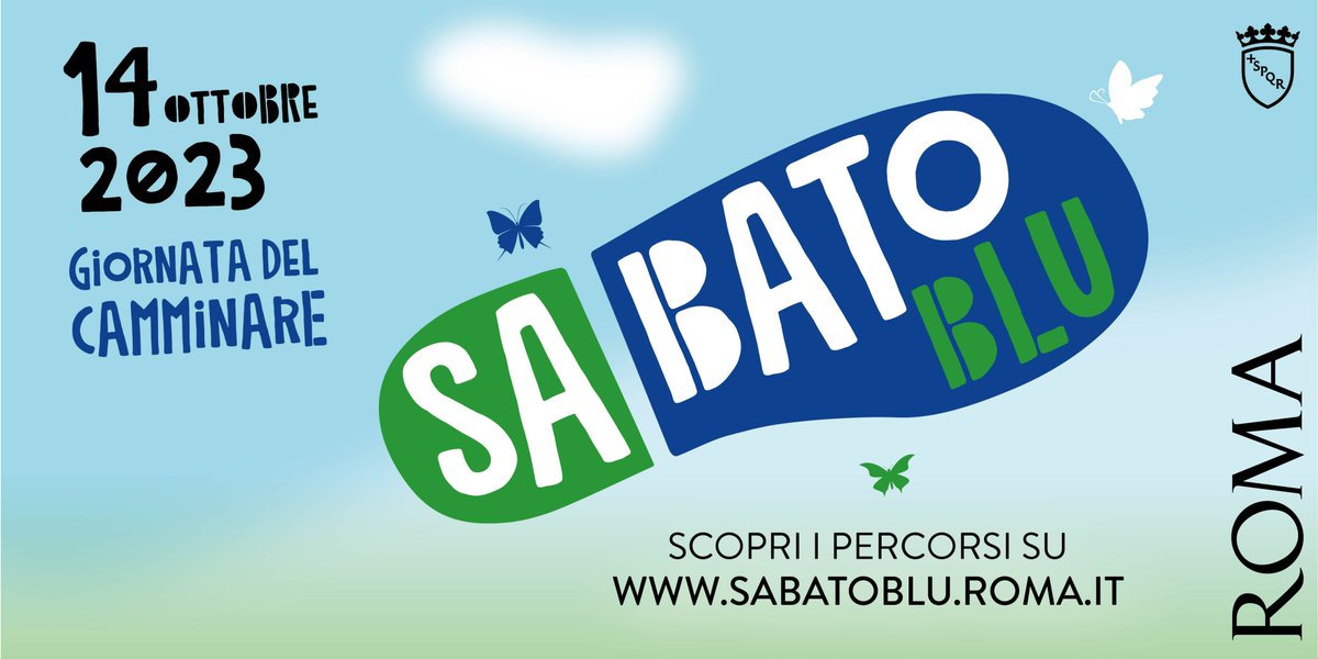 Giornata del Camminare
14 ottobre - Roma
sabatoblu.roma.it