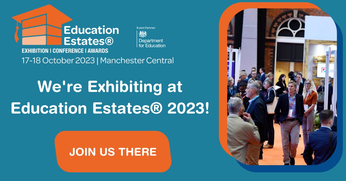 We're exhibiting at Education Estates® 2023 at Manchester Central Convention Complex,  17 - 18 October!

Come and see us on stand 711!

#educationestates #exhibitor #sylvania