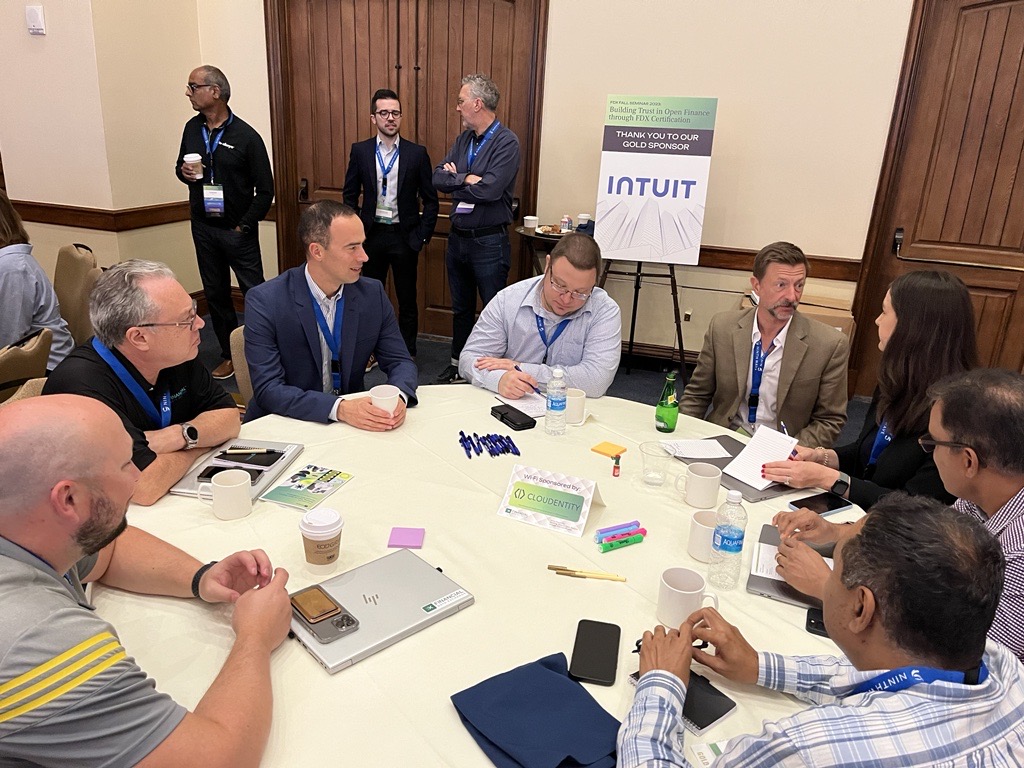 FDXOrg's tweet image. Our first interactive #workshop of the #FDXFallSeminar2023 had attendees are rolling up their sleeves, sharing insights, and tackling the essentials of what technical certification involves and its specifics requirements. We love to see the collaboration!

#FDXAPI #OpenFinance
