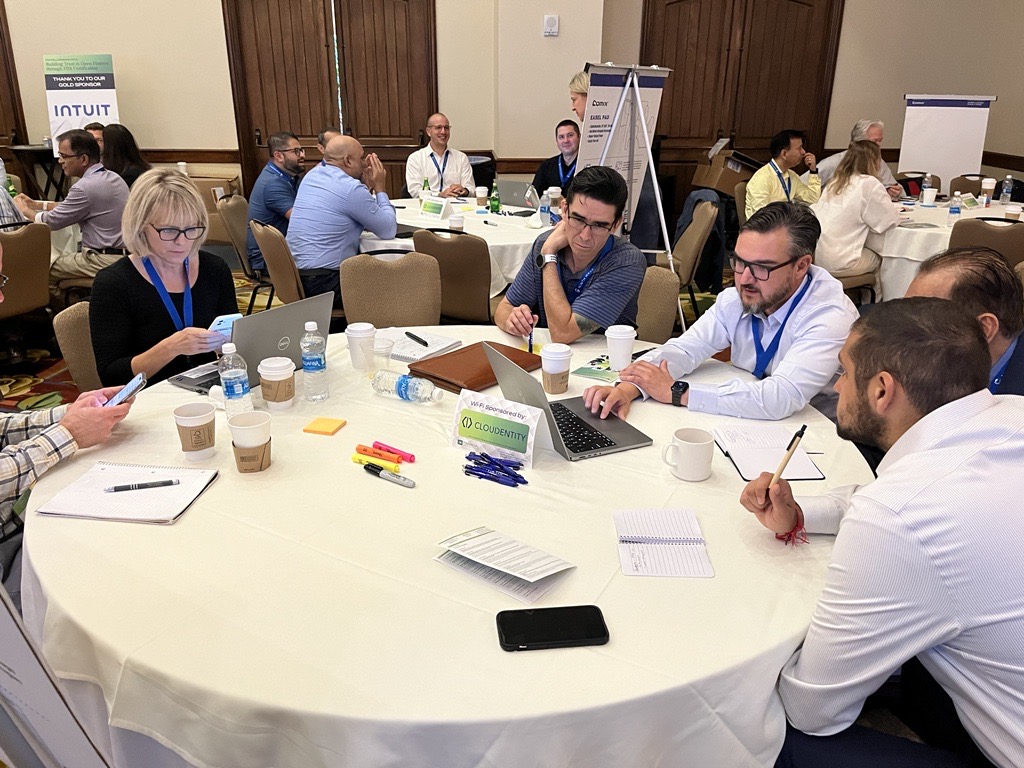 FDXOrg's tweet image. Our first interactive #workshop of the #FDXFallSeminar2023 had attendees are rolling up their sleeves, sharing insights, and tackling the essentials of what technical certification involves and its specifics requirements. We love to see the collaboration!

#FDXAPI #OpenFinance